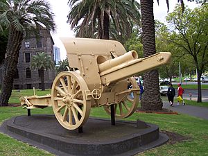 Turkish Howitzer outside the Victoria Barracks, Melbourne