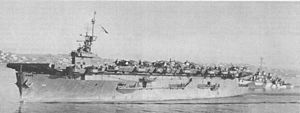 USS White Plains (CVE-66) at San Diego, 8 March 1944