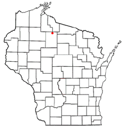 Location of Eisenstein, Wisconsin