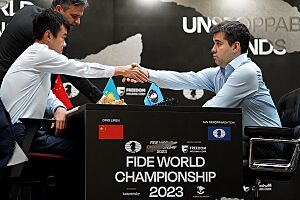 World Chess Championship 2023, tie-break, shaking hands