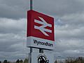 Wymondham Train Station Name Sign