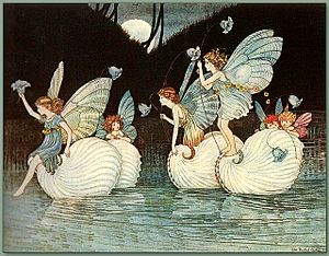 'Fairy Islands' from the book Elves and Fairies 1916 by Ida Rentoul Outhwaite