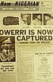 ASC Leiden - Rietveld Collection - Nigeria 1970 - 1973 - 01 - 093 New Nigerian newspaper page 7 January 1970. End of the Nigerian civil war with Biafra