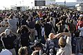 A sea of people watch 10 4 2004 as SpaceShipOne makes it second flight photo D Ramey Logan