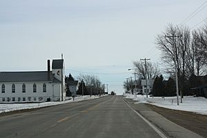 Looking south in downtown Angelica