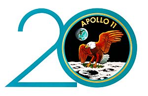 Apollo 11 20th anniversary logo (S89-20024)
