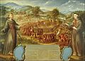 Attributed to José de Páez - The Destruction of the Saint Sabá Mission in the Province of Texas and the Martyrdom of the Priests,... - Google Art Project