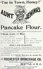 Aunt Jemima's Pancake Flour (1894) (ADVERT 407)