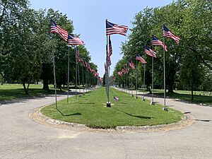 Avenue of 444 flags