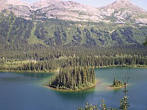 Azouzetta Lake in the Northern Rockies along John Hart Hwy^^Dans les Rocheuses du Nord BC^^Azu Lake in The local slang - panoramio