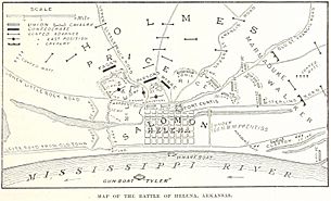 Battle of Helena map