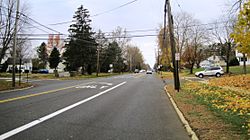 Looking west along Colts Neck Road (County Route 537)