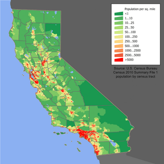 California population map
