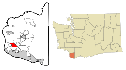 Location of Salmon Creek, Washington