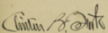 Clinton B. Fisk signature