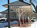 Delaware and Hudson Railroad Passenger Station Altamont NY Feb 11