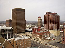 Downtown Bartlesville viewed from the Price Tower (2008)