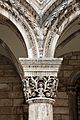 Dubrovnik, palazzo del rettore, portico, capitelli di giorgio orsini 02