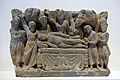 Dying Buddha (Mahaparinirvana), Gandhara, 3rd or 4th century AD, gray schist - John and Mable Ringling Museum of Art - Sarasota, FL - DSC00665