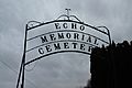 Echo Memorial Cemetery Gate
