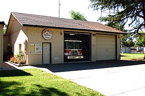 The Esparto Fire Department station in downtown.