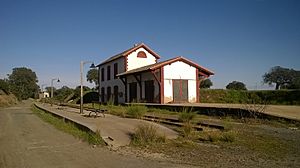 El Soldado train station in the municipality of Villanueva del Duque