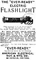 Ever-Ready flashlight ad (1899)