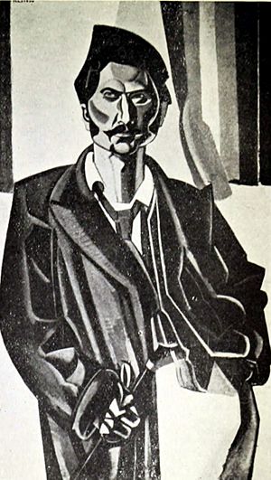 Ezra Pound by Wyndham Lewis, 1919