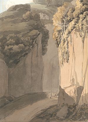 Francis Towne - Entrance to the Grotto at Posilippo, Naples - Google Art Project