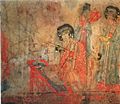 Fresco Songjingtu, Liao Dynasty Tomb at Baoshan