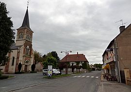 The main road in Garnat-sur-Engièvre