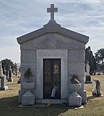 Grave of George Halas (1895–1983) at Saint Adalbert Cemetery