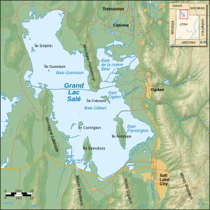 Great Salt Lake map-fr
