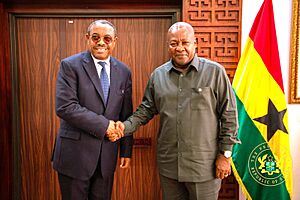 H.E. Hailemariam and Ghana's President