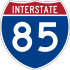 Interstate 85 marker