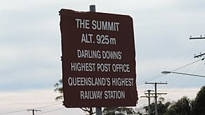 Information board, The Summit, 2015