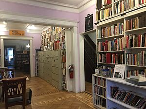 Interior of Lesbian Herstory Archives, Brooklyn, NYC