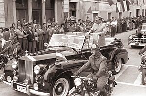 Josip Broz Tito in cesar Haile Selassie v Kopru 1959 (2)