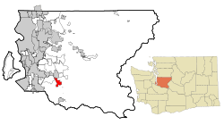 Location of Black Diamond, Washington