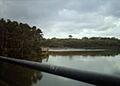 Lagoon and boardwalk seen from Squires Way bridge