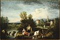 Landscape with Figures and Stream