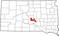 Location of Lower Brule Reservation