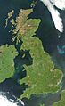 MODIS - Great Britain and Northern Ireland - 2012-06-04 during heat wave (cropped)