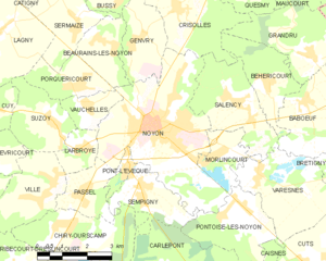 Map commune FR insee code 60471