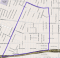 Map of Arlington Heights, Los Angeles, California