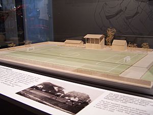Model of stadium at Leopoldstrasse