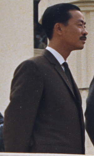 Nguyen Cao Ky on 24 October 1966, from- Manila Conference, SEATO nations leaders group portrait - NARA - 192498 (cropped)