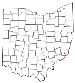 Location of Antioch, Ohio