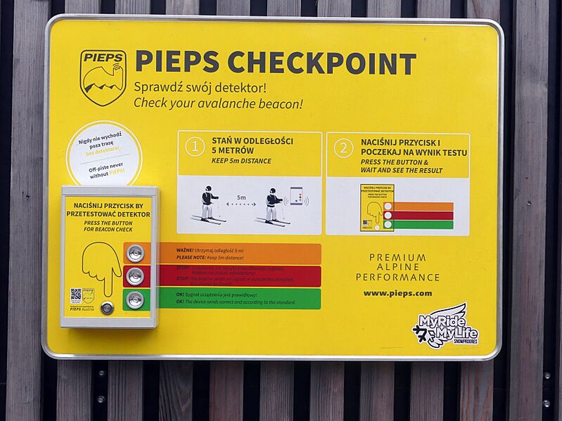 PIEPS checkpoint in Zakopane (Kuznice)