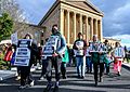 Philadelphia Art Museum workers rally - April 1, 2022-001